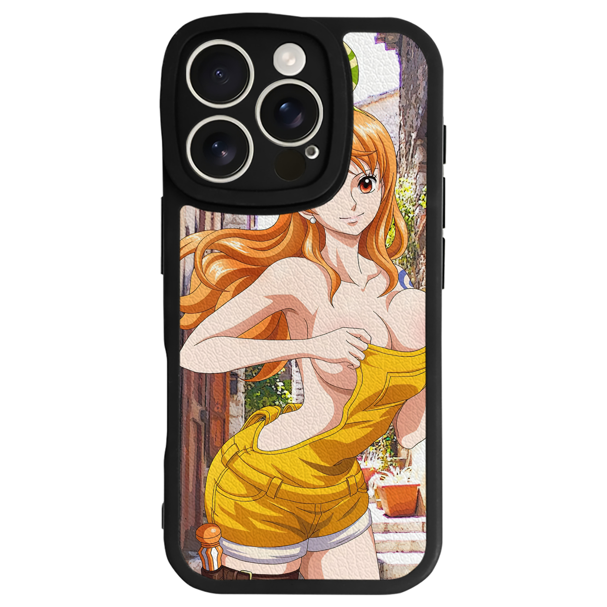 （画像用） ワンピース ONE PIECE 【iPhone 16シリーズ対応】シリコンスマホケース（レザー調） 材質：シリコン